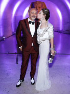 Christian Louboutin, chair Becca Cason Thrash at Liaisons au Louvre IV, 2017. (Photo by Francois Goize)