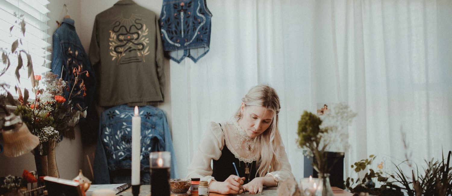 Artist Heather Clark Lynn runs her burgeoning business, Spirit of Salt, out of her Oak Cliff home (Photo by Christina Childress)