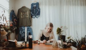 Artist Heather Clark Lynn runs her burgeoning business, Spirit of Salt, out of her Oak Cliff home (Photo by Christina Childress)