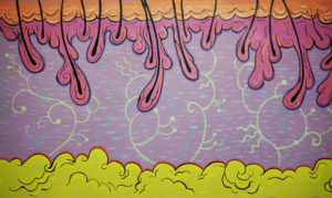 Chuck & George’s “Feline Epidermis,” 2019, at Galveston Arts Center