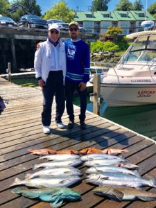 Fishing with guide Rob Frawley guaranteed a haul on this abundant day. (Photo by Shelby Hodge)