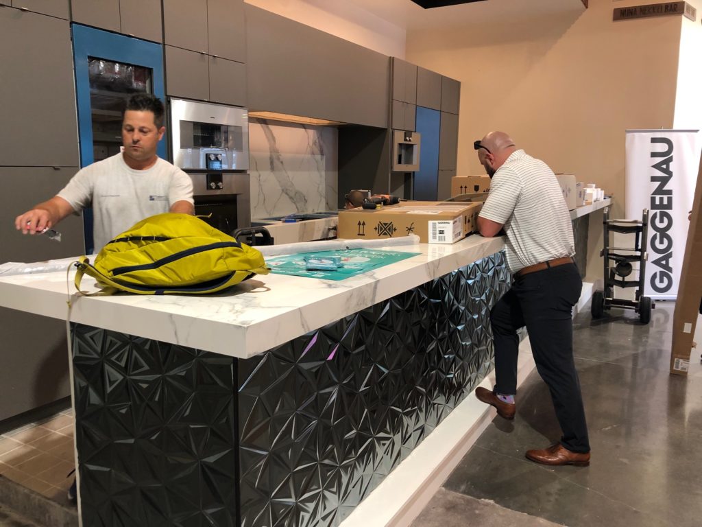 When construction is complete, the state-of-the-art Gaggenau kitchen in Bravery Chef Hall will host pop-up diners with well-known chefs. (Photo by Shelby Hodge)