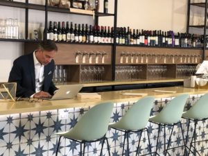 Bravery Chef Hall partner Shepard Ross at his Bravery Wine Bar. (Photo by Shelby Hodge)