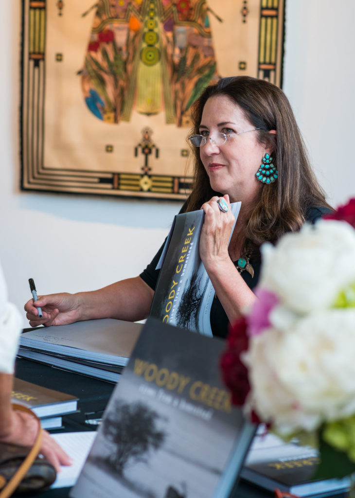 Margaret Reckling at her book signing at Skye Gallery in Aspen. (Photo by Margaret Reckling)