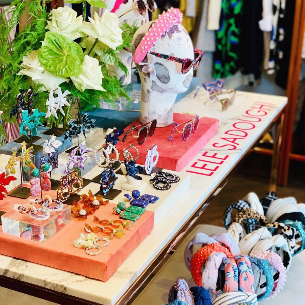 Lele Sadoughi’s of-the-moment accessories at Forty Five Ten in Highland Park Village