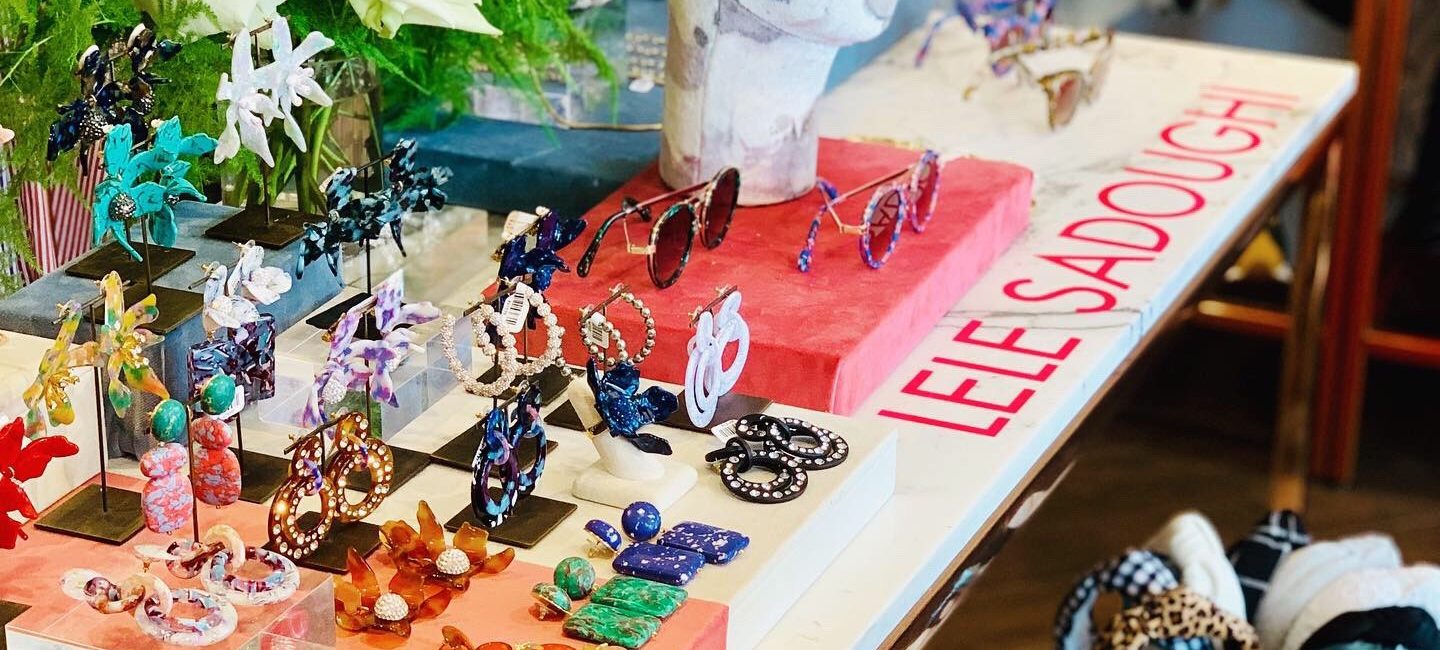 Lele Sadoughi’s of-the-moment accessories at Forty Five Ten in Highland Park Village