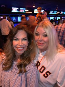 Roseann Rogers, Lara Bell at George Springer’s Bowling Benefit (Photo by Todd Parker, STP Images)