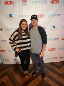 Stephanie and Brad Peacock at George Springer’s Bowling Benefit (Photo by Todd Parker, STP Images)