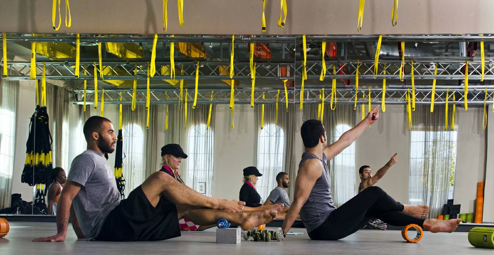 Five studios include over 65 different kinds of classes. 