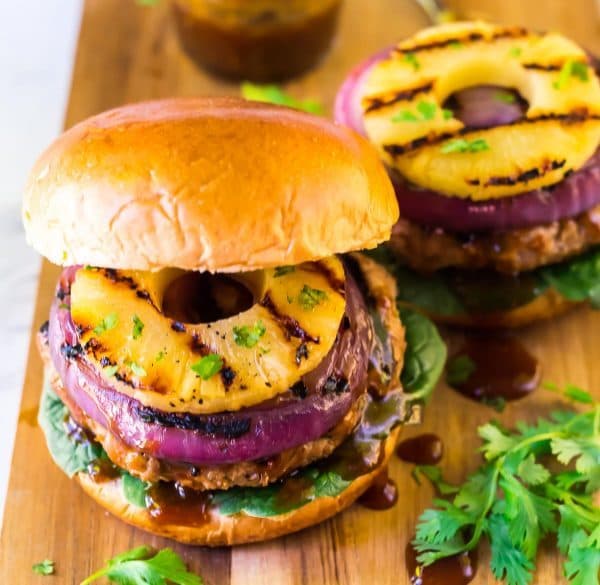 Megan's Hawaiian turkey burgers.