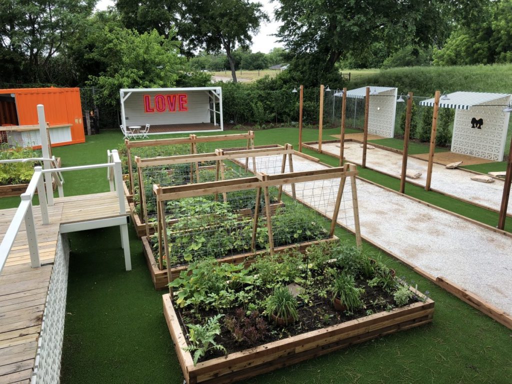 Tim Love's Gemelle Garden. 