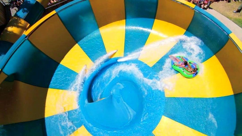 It's all about the twists and turns at Hurricane Harbor Splashtown. 