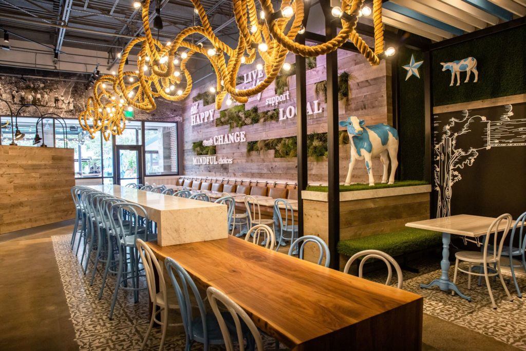 The interior is charming and cozy. 