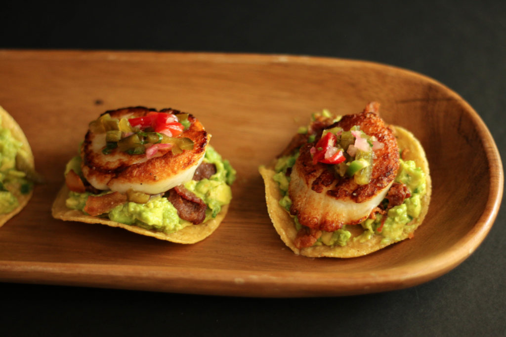 Scallop nachos at Monkey Bar. 