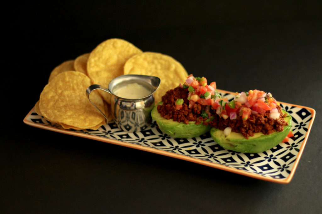 The stuffed avocado at Monkey Bar. 