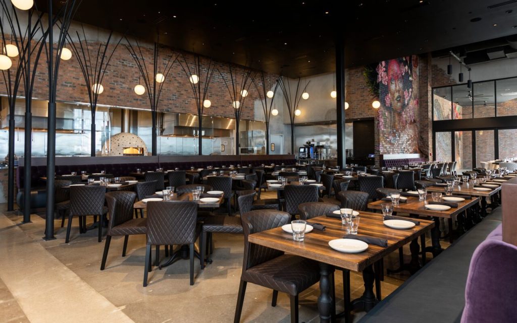 Warehouse 72 is a true destination in the MarqE Entertainment Center. (Photography by Julie Soefer)