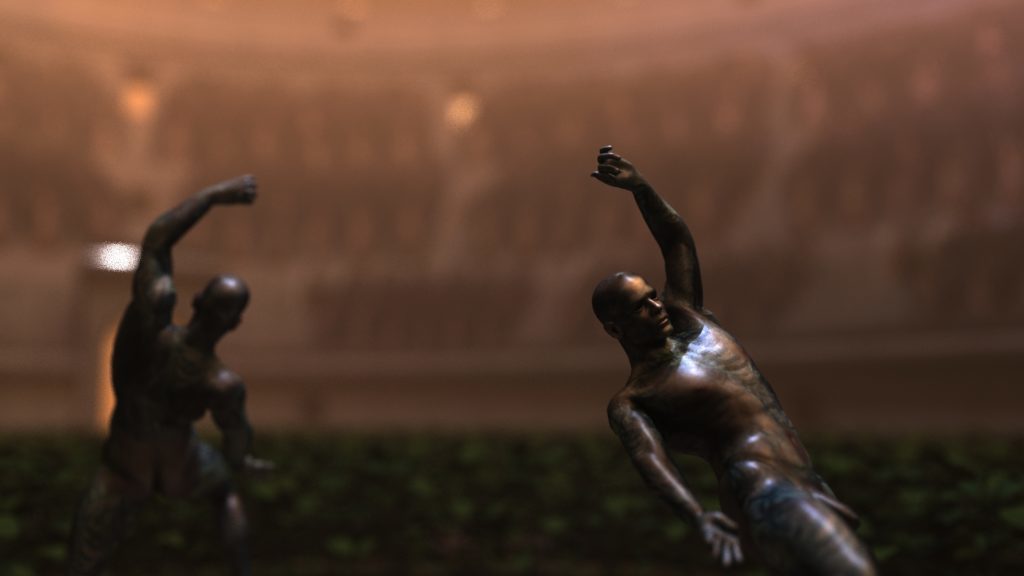 Jacolby Satterwhite's animations were stunning. 