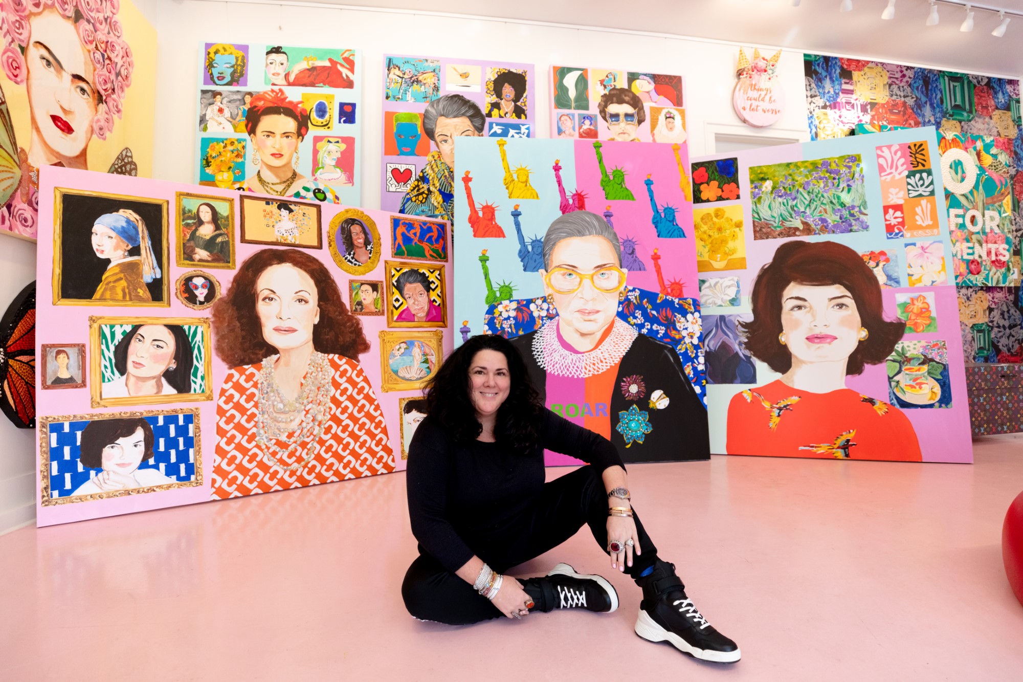 The artist’s ongoing collaboration with Diane von Furstenberg celebrates legendary women.