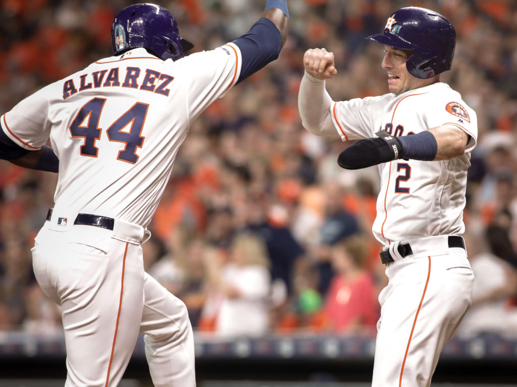 Yordan Alvarez's exploits have thrilled his superstar teammates. (Photo by F. Carter Smith)