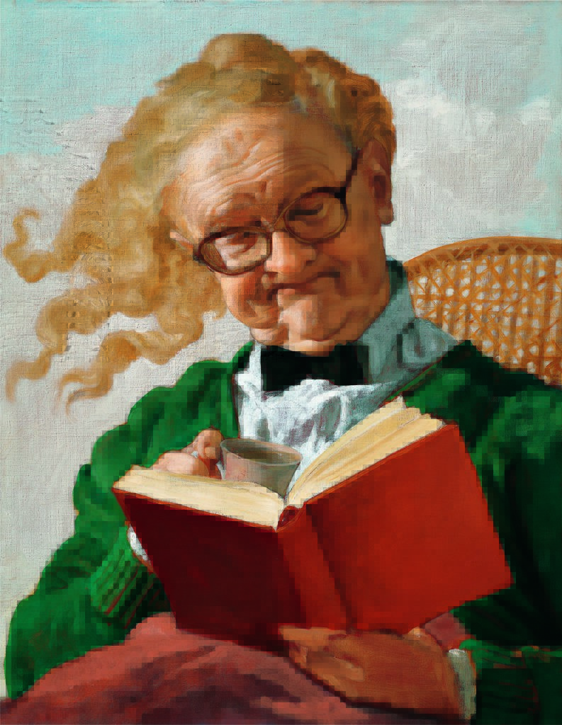 John Currin’s "2070," 2005, at Dallas Contemporary. (© John Currin. Photo: Rob McKeever. Courtesy Gagosian.)