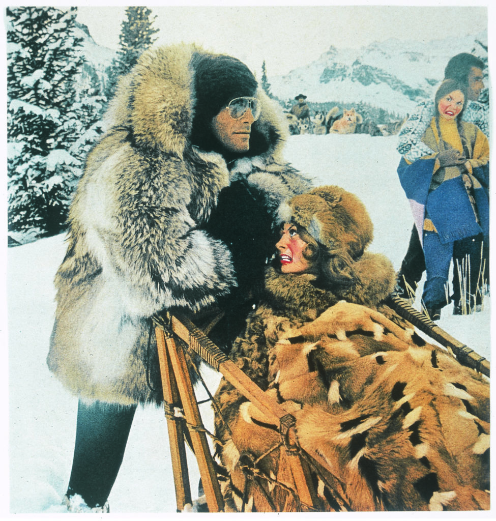 John Currin’s "The Jackass (Guy in Fur with Babe Sled)," 1997, at Dallas Contemporary. (Heithoff Family Collection. © John Currin. Courtesy Gagosian.)