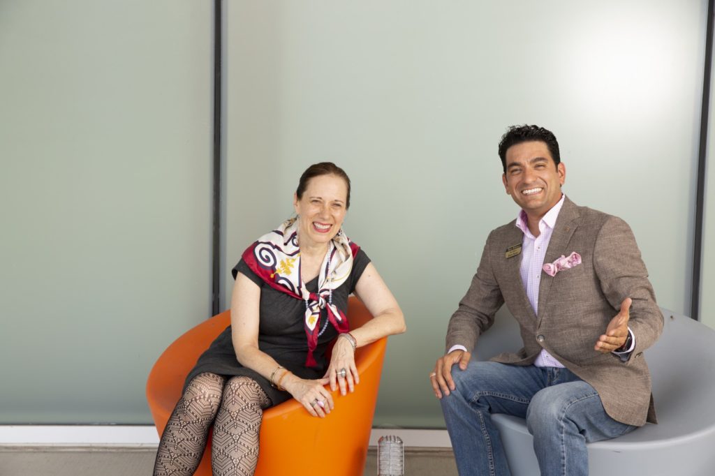 The Houston Hour co-hosts, Catherine D. Anspon and Mister McKinney