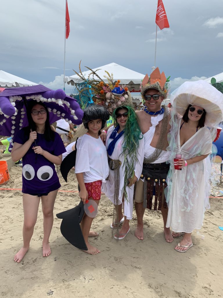 Best Costume honors went to the 'Sea on the Rocks' team from PGAL/Rogers O'Brien. (Photo by Rhonda Lowe)