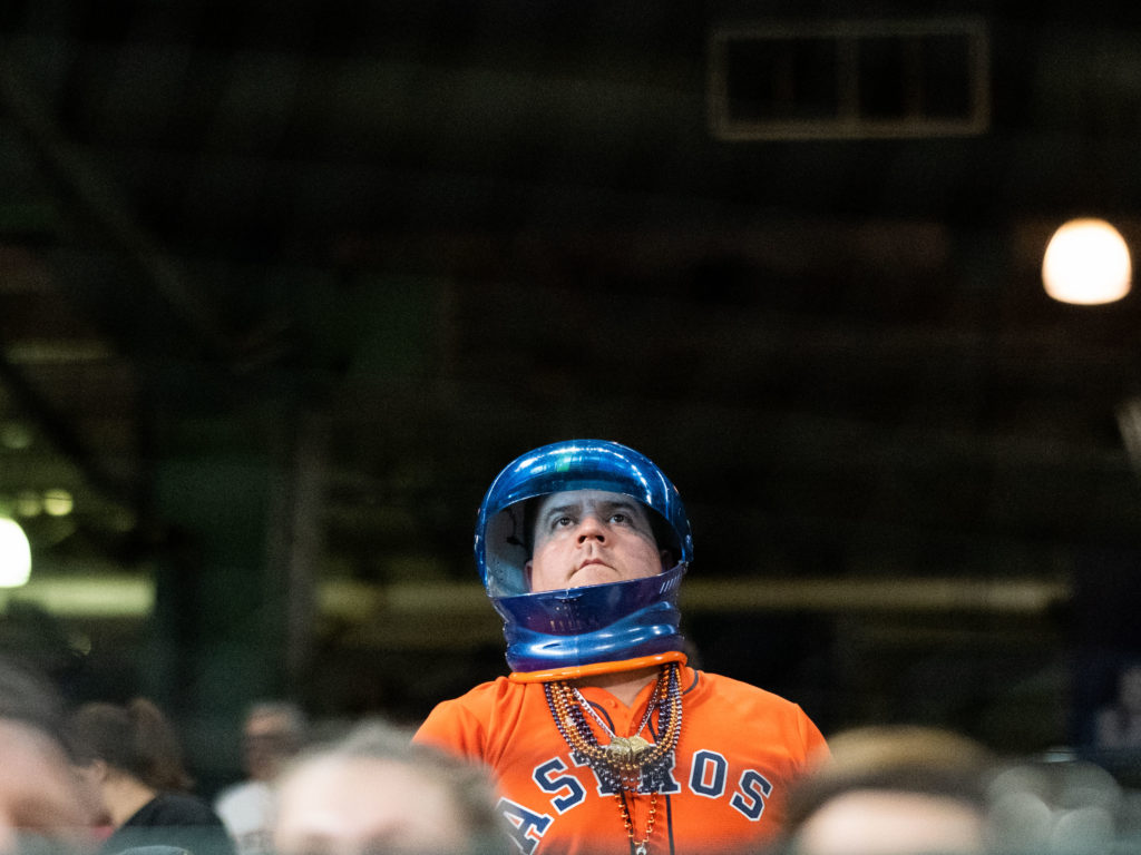 No matter how spaced out you are, it's good to be a Houston Astros fan. (Photo by F. Carter Smith)