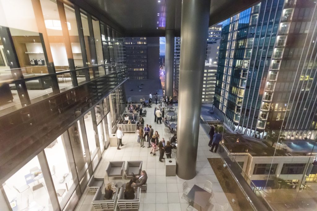 The unrivaled views from the outdoor seating area at Branch & Bird. (Photo by Jeremy Enlow)
