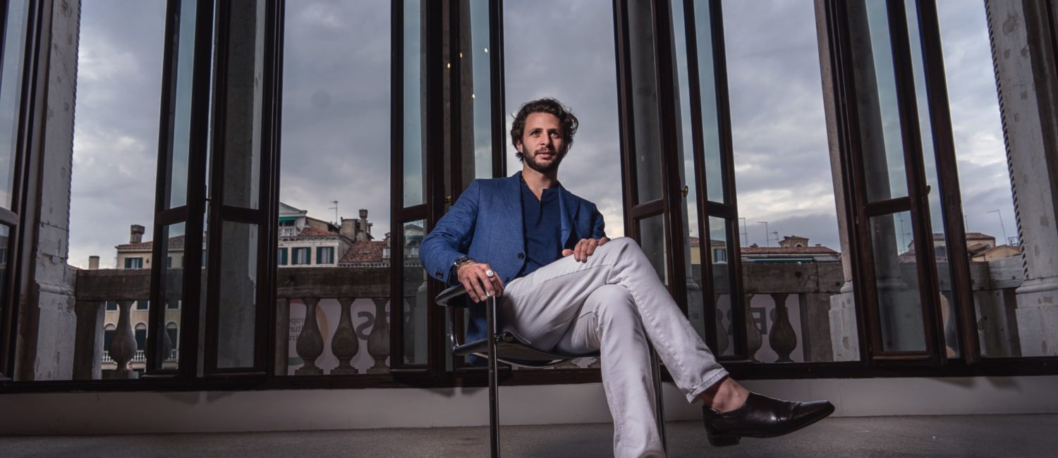 Justin Garcia at the Palazzo Bembo, Venice, 2019 (Photo by Mohamed Al-Kory)