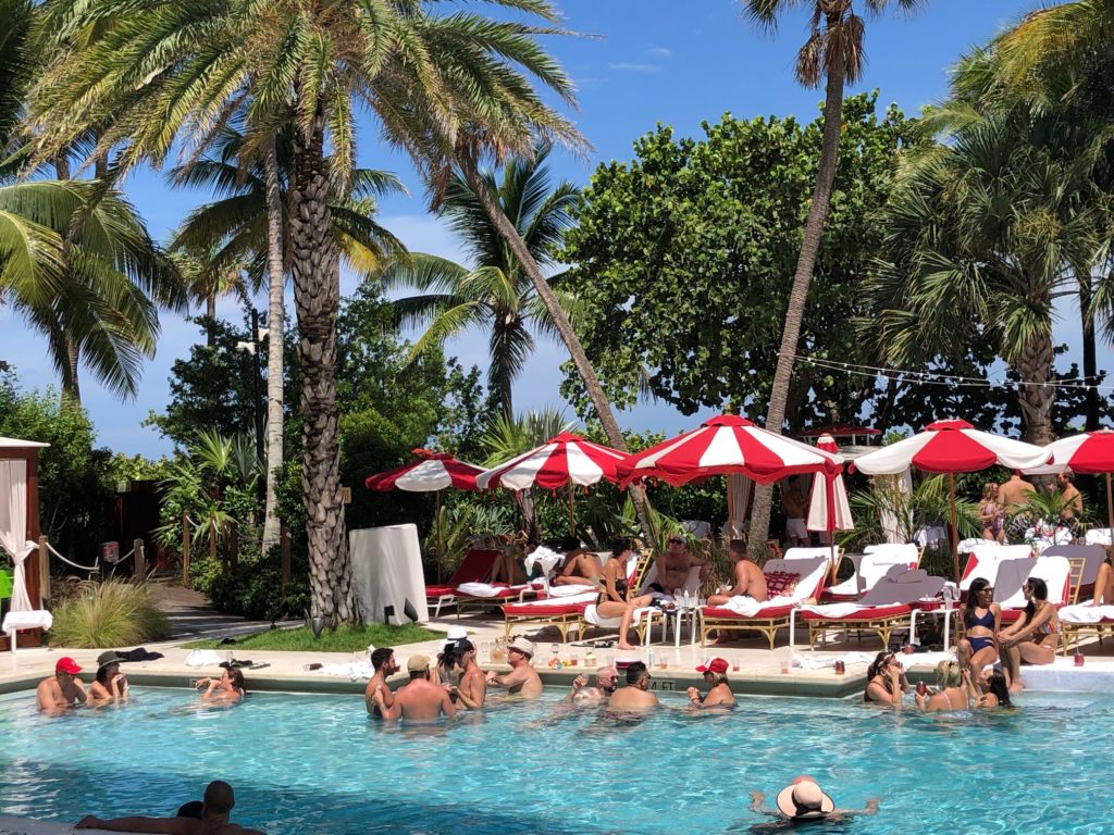 The pool party, day two, of Ceron's birthday celebration at the Faena Hotel Miami Beach.