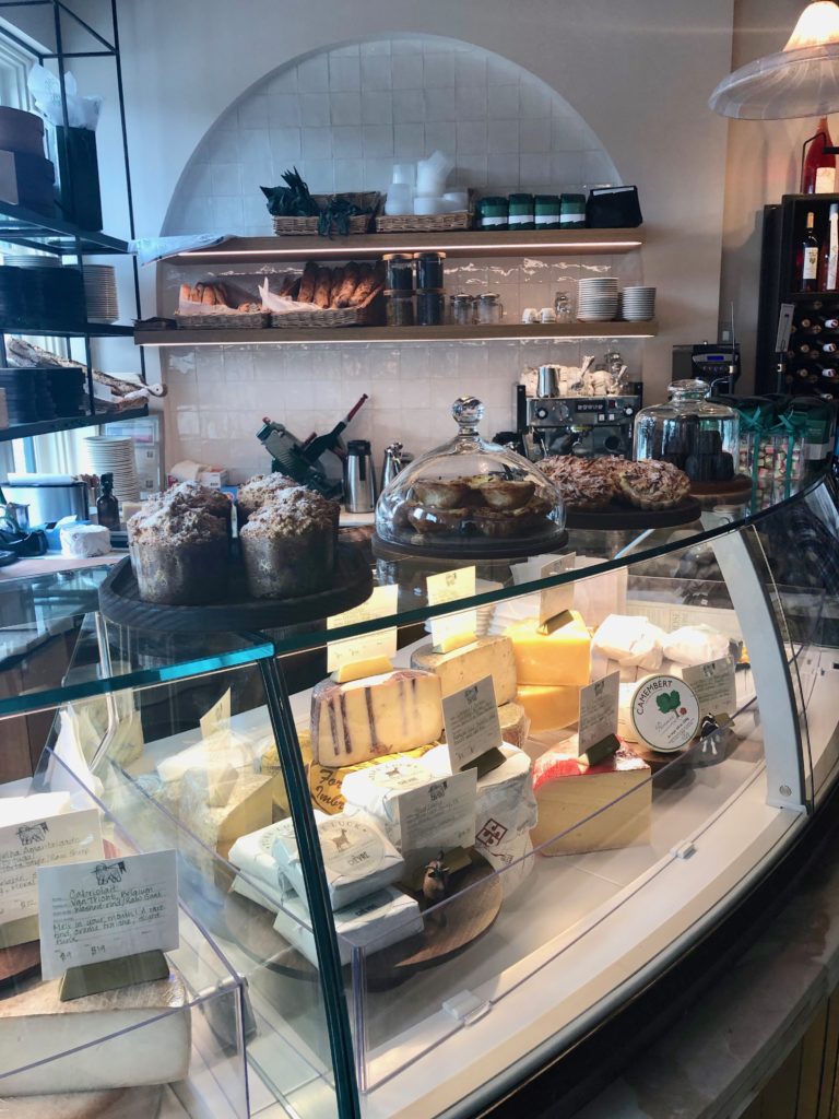 Muffins and pastries top the shelves at Montrose Cheese & Wine. (Photo by Shelby Hodge)