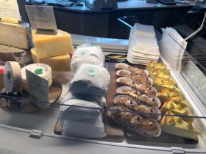 Twelve to 15 cheeses, regionally produced, are regularly spotlighted at Montrose Cheese & Wine.  (Photo by Shelby Hodge)