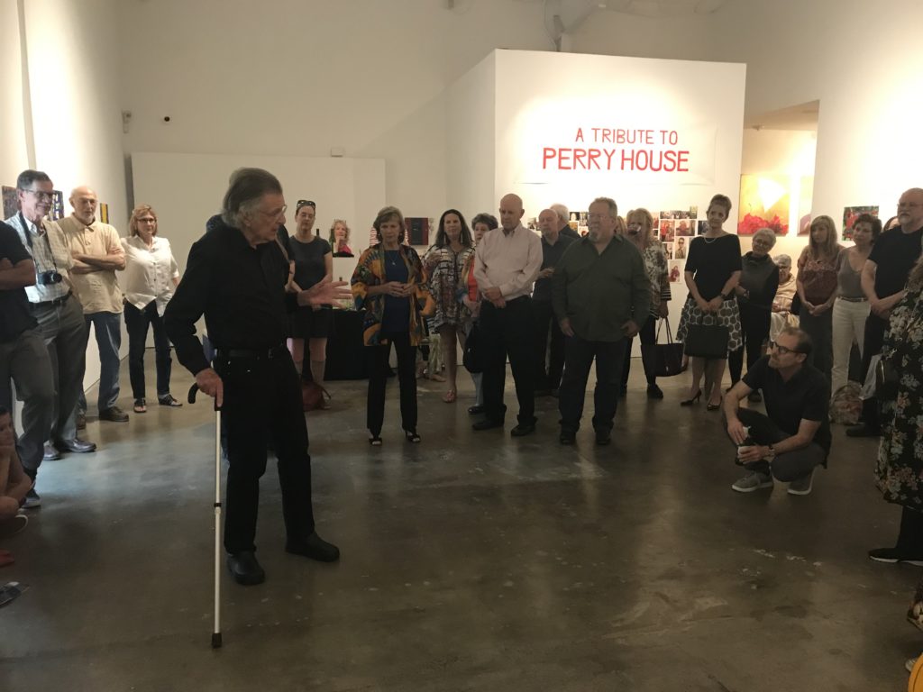 Perry House's tribute exhibition August 17, 2019, at Deborah Colton Gallery, drew stalwart members of Houston's art guard. (Photo courtesy Deborah Colton Gallery)  