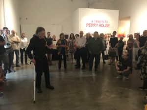 Perry House’s tribute exhibition August 17, 2019, at Deborah Colton Gallery, drew stalwart members of Houston’s art guard. (Photo courtesy Deborah Colton Gallery)