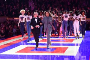Tommy Hilfiger and Zendaya at Paris runway show