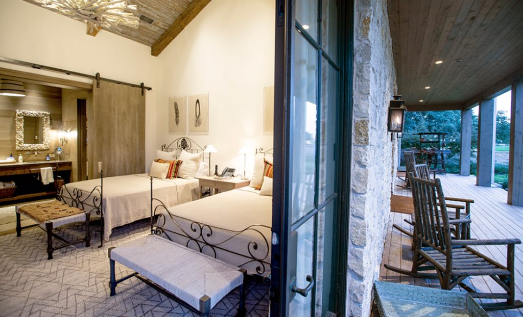 Spread Oaks Ranch can accommodate up to 10 guests, with two master suites in the main house, three casitas and a bunkhouse. (Photo by Michael Hunter)