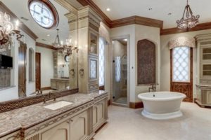 English Tudor home with John Daugherty realtros by Tanglewood Builders