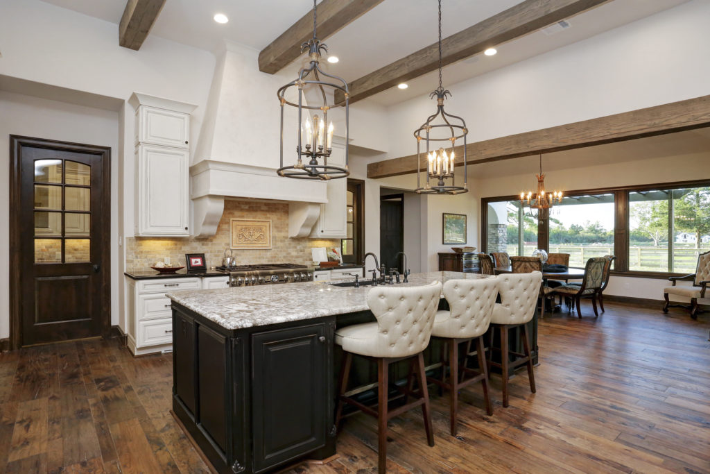 The open floor plan speaks of contemporary living.