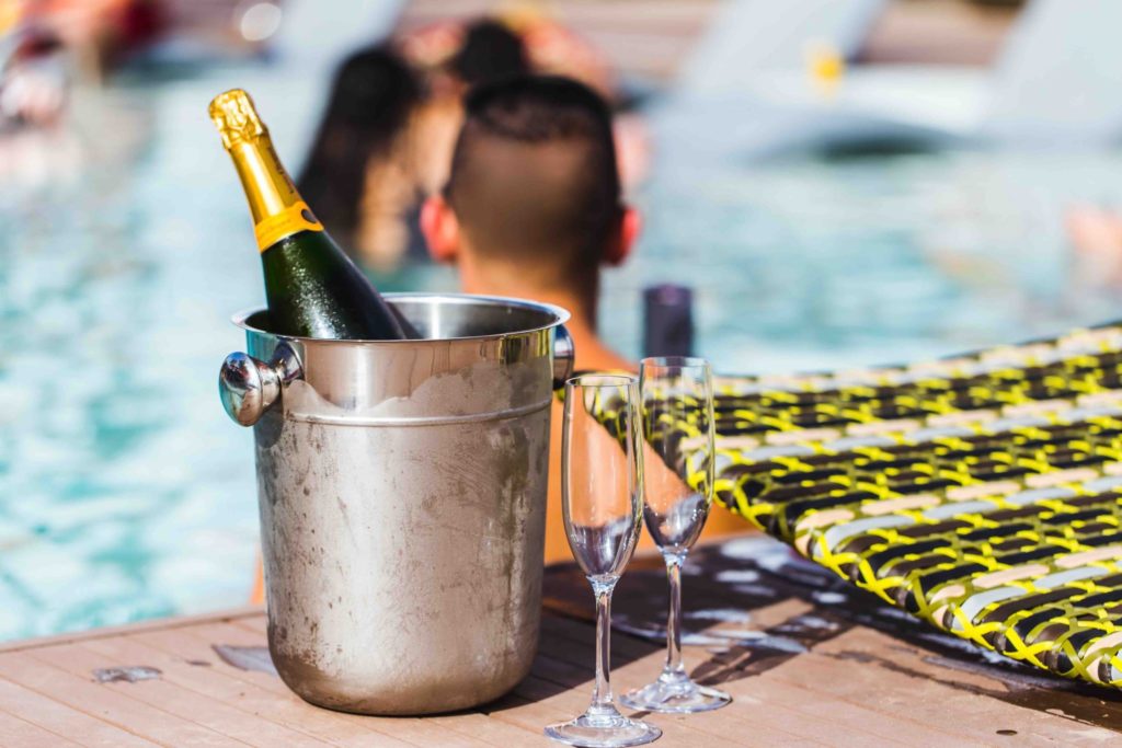 Get ready to swim in Champagne at El Segundo Swim Club.