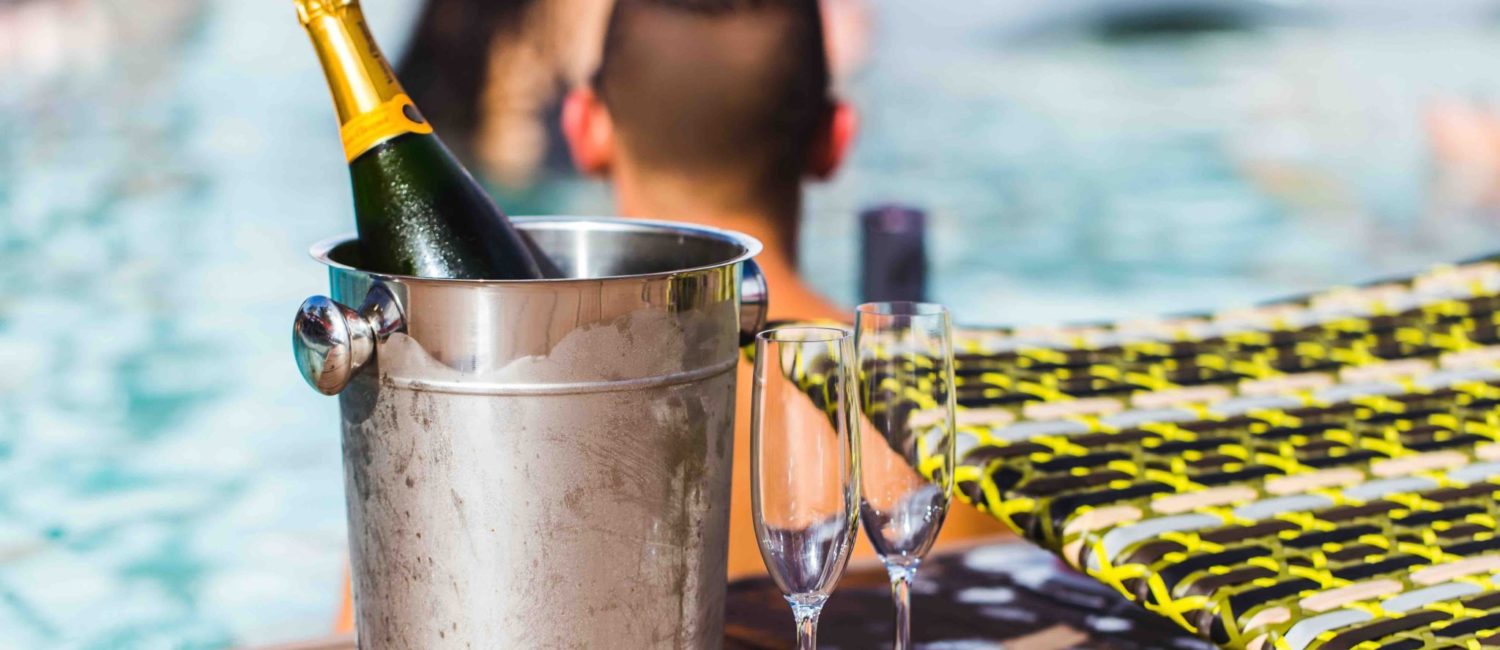 Get ready to swim in Champagne at El Segundo Swim Club.