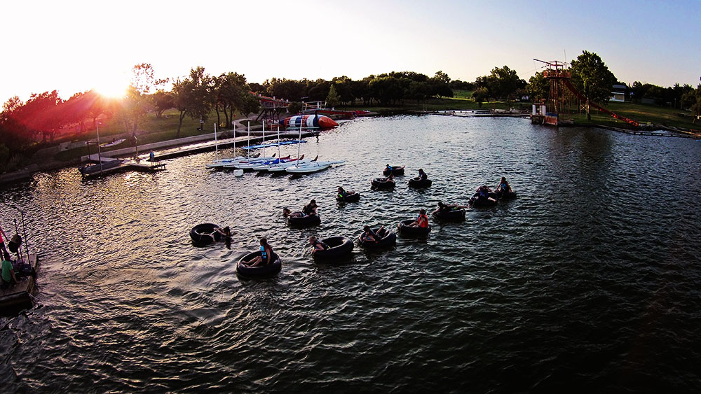 Camp Longhorn offers fun and exciting water activities.