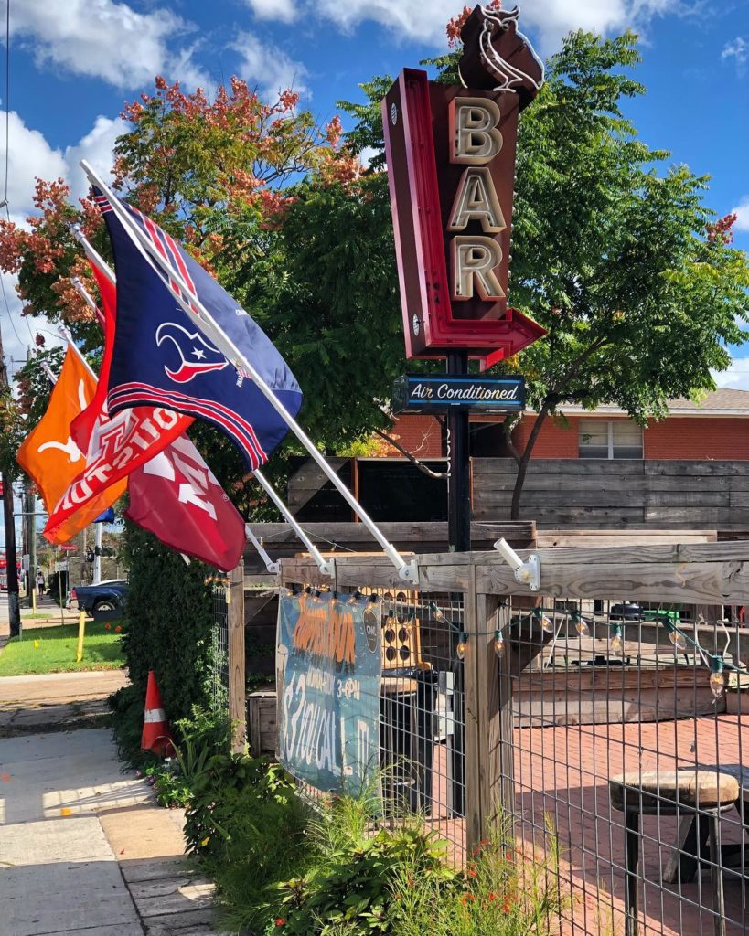 Owl Bar the perfect place to sip on a cold one and watch the big game. 