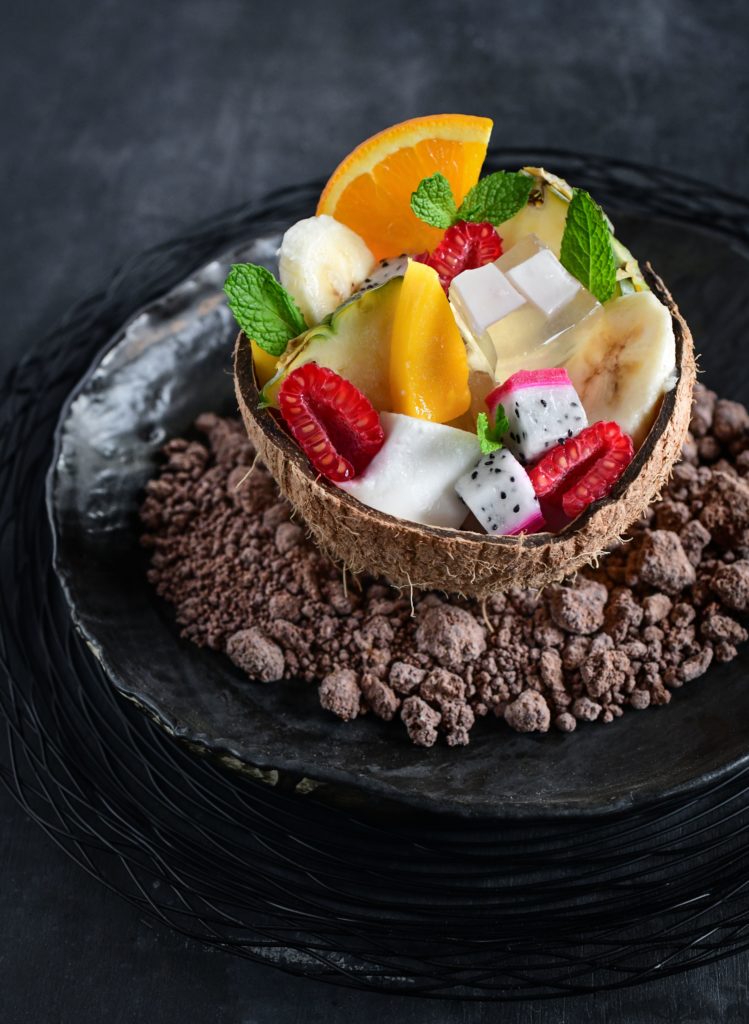 The menu was inspired by the owner's travels across the globe. 