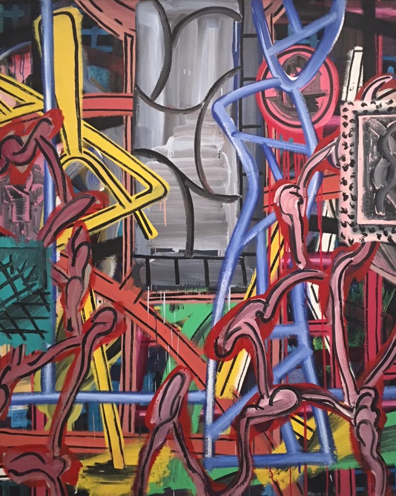 Perry House's "Untitled," 1984, a 60 x 48 inch acrylic on canvas, looks as fresh as when it was painted 35 years ago. The artist is now on view at Tootsies in a capsule presentation. (Photo courtesy Deborah Colton Gallery)