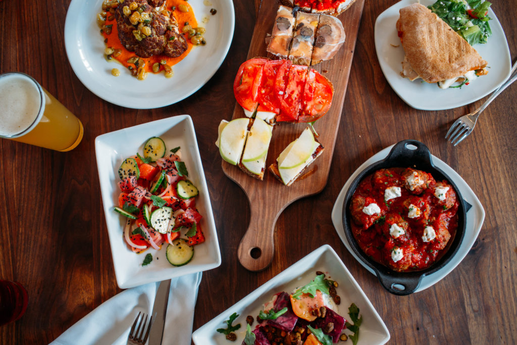 Postino brings and extensive menu for a wine bar.