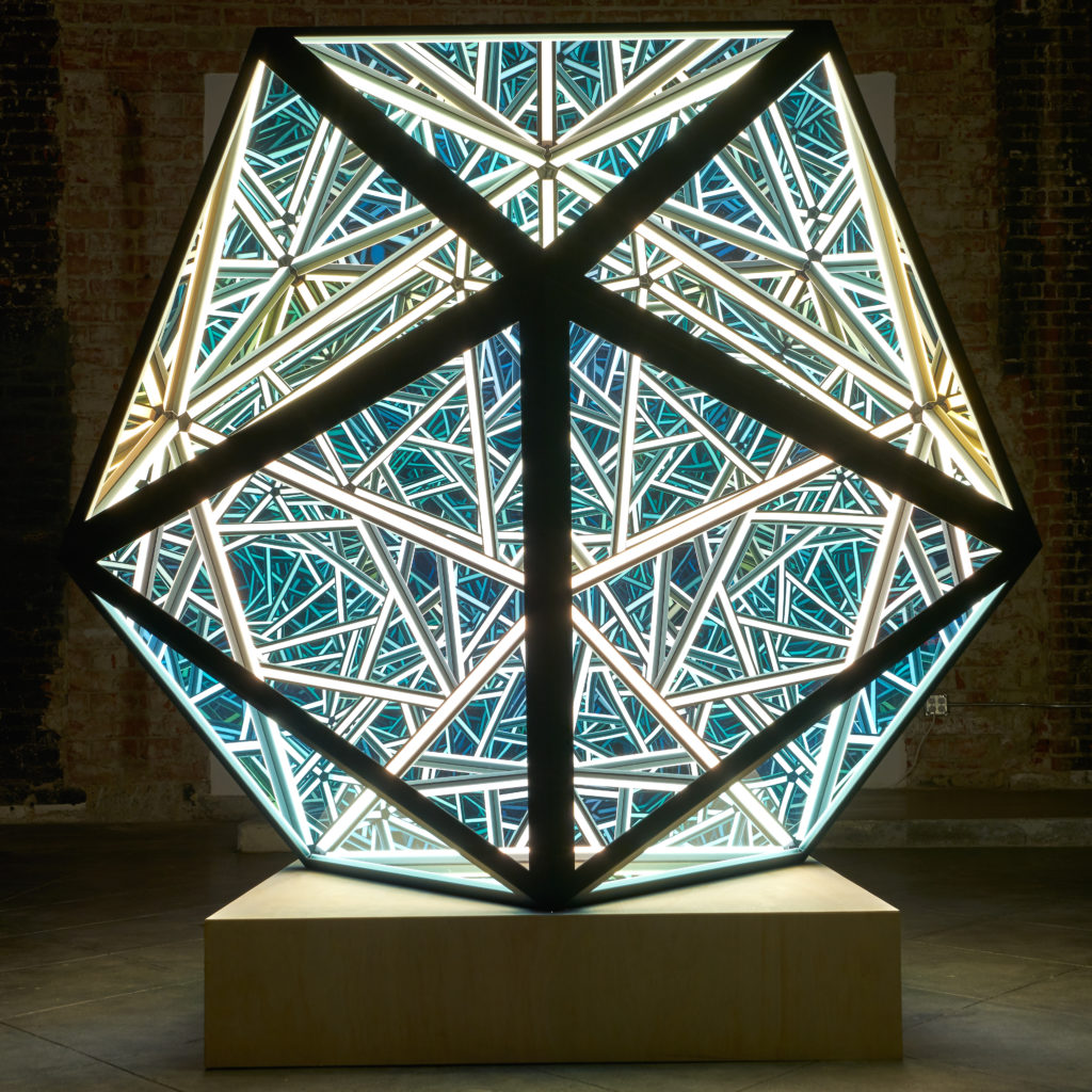 Anthony James’ "Portal Icosahedron," 2019, at Melissa Morgan Fine Art