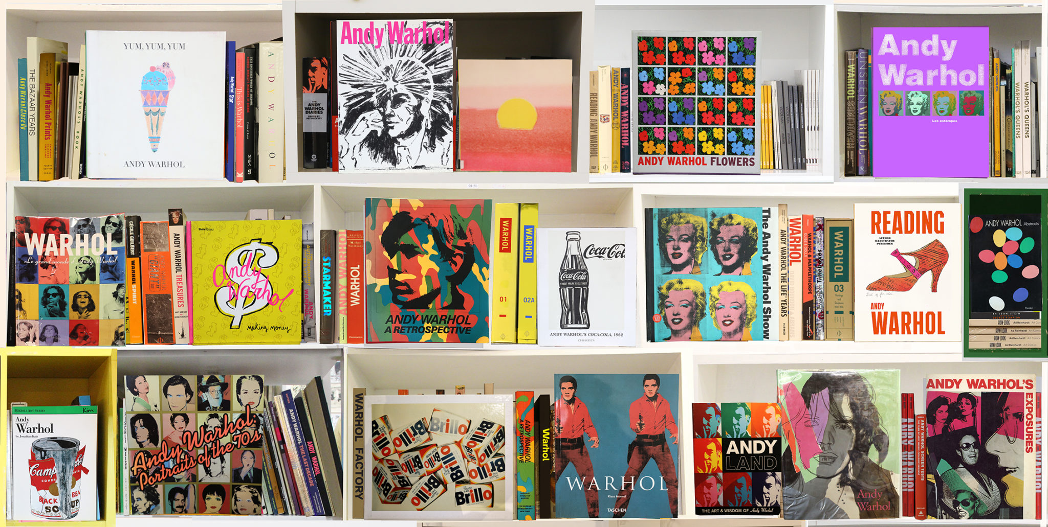 Max Steven Grossman’s “Art AW (Andy Warhol),” 2019, at Axiom Contemporary