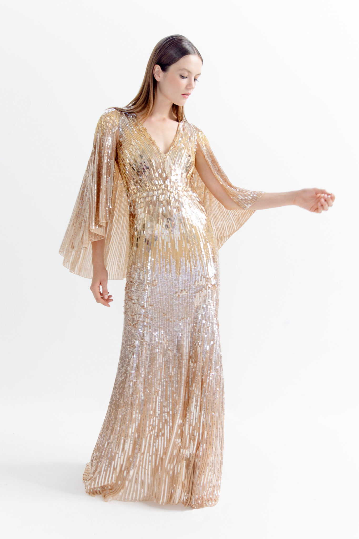 Jenny packham hot sale gold dress
