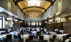 The lush and warm interior of Al Biernat’s.